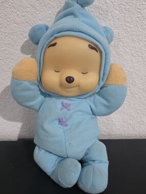 Vintage Fisher Price Winnie The Pooh Dream Glow Light Up  Baby Plush Toy 2002